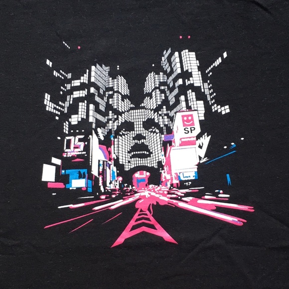 Threadless Tops - Black "Bight Lights" Graphic Tee from Threadless